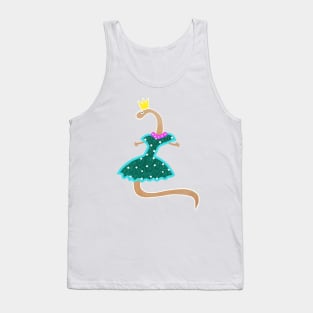 Cute worm in a crown. Tank Top